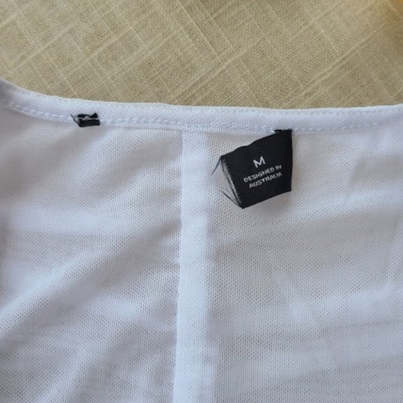 Princess Polly White Garter Mini Mesh Dress M - Picture 13 of 13